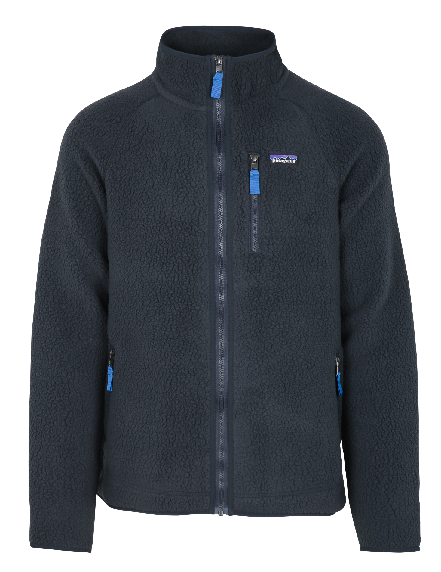 Polaire col montant texturée | Bleu