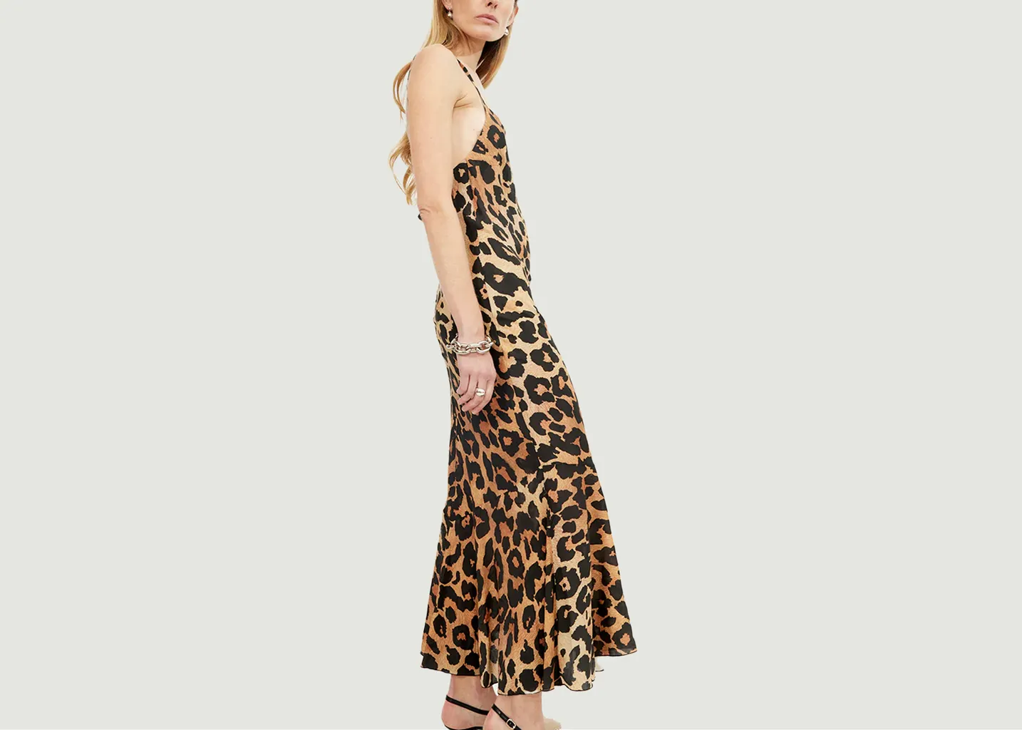Robe Longue Imprimée Fauve Musier