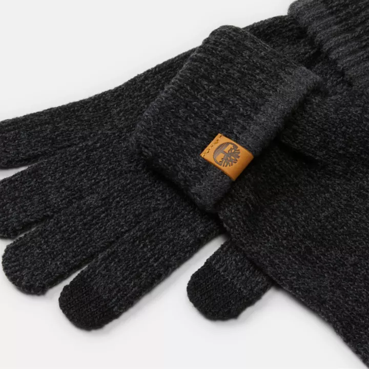 Gants chinés Magic unisexes en noir
