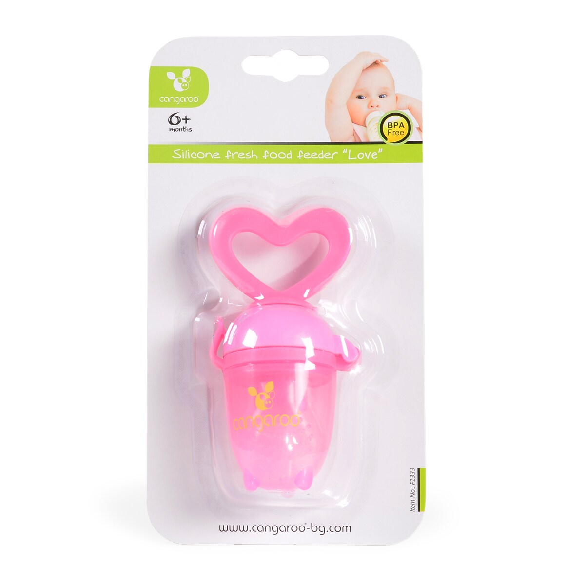 Fruchtsauger F1333 rosa für Beikostanfänger ab 6 Monate, Silikonsauger