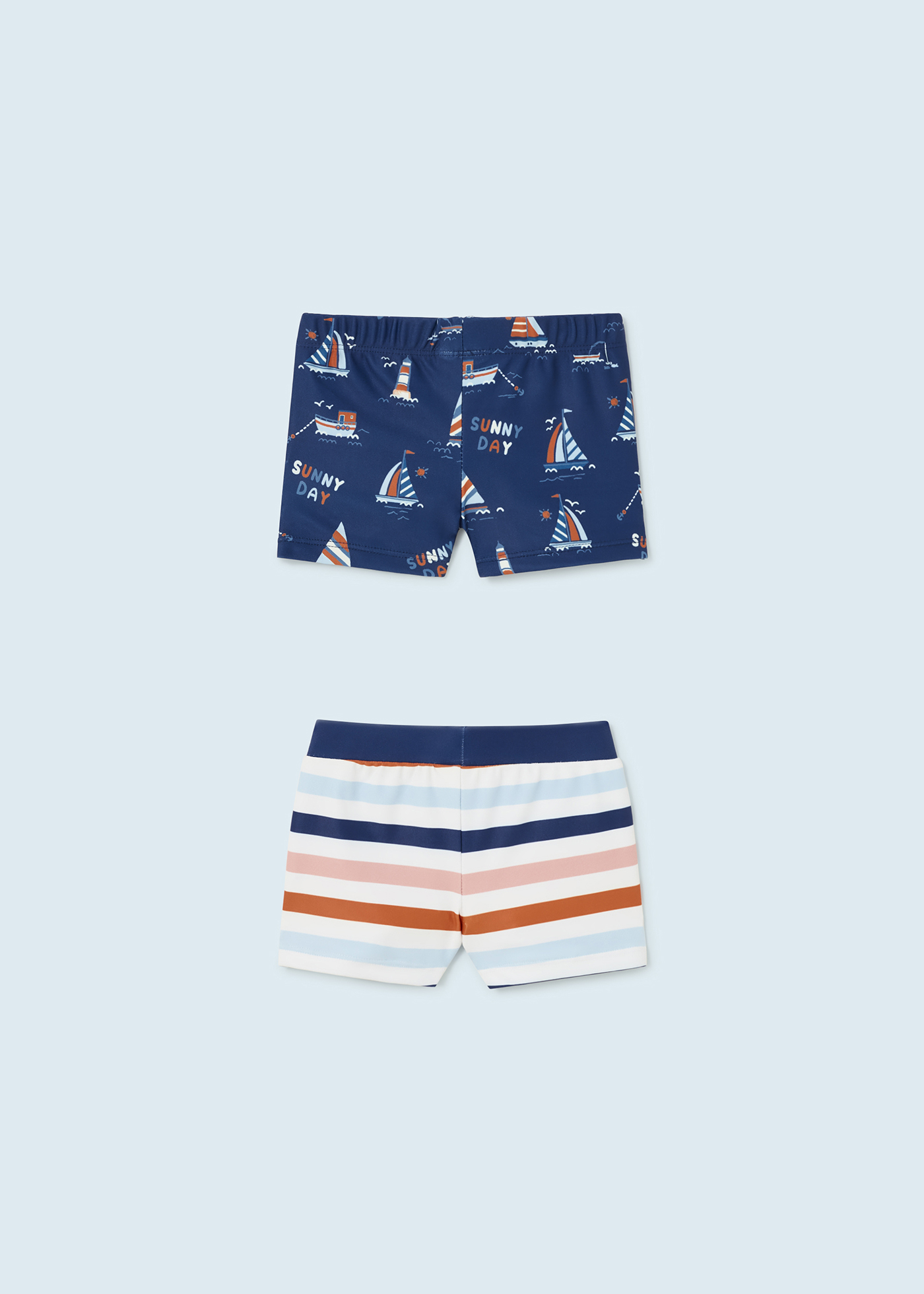 Conjunto de 2 maiôs estampados para bebê