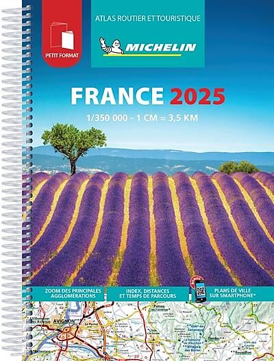 MICHELIN - ATLAS FRANCE 2025 PETIT FORMAT MICHELIN