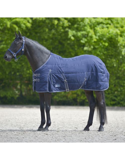 Waldhausen Winter Stal Deken 300 G Marine&Wit - Stalbenodigdheden