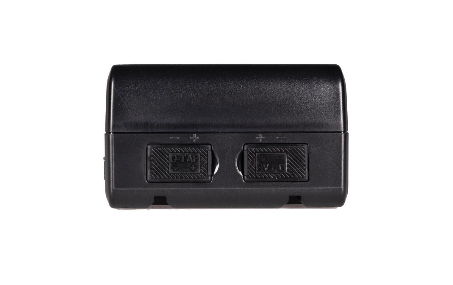Videokamera-Akku 98 Wh Square BP-M98 - V-Mount<br>Kompakter, fast quadratischer V-Mount-Akku mit zwei D-Tap-Ausgängen