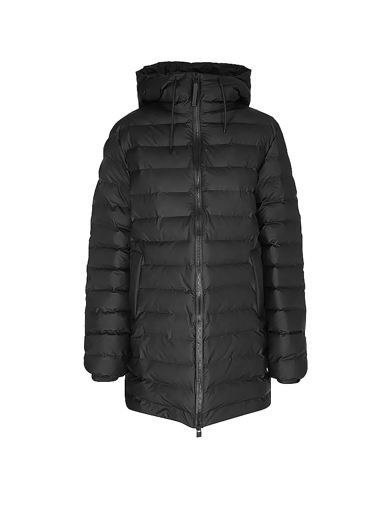 RAINS Steppjacke LOHJA LONG PUFFER JACKET  schwarz