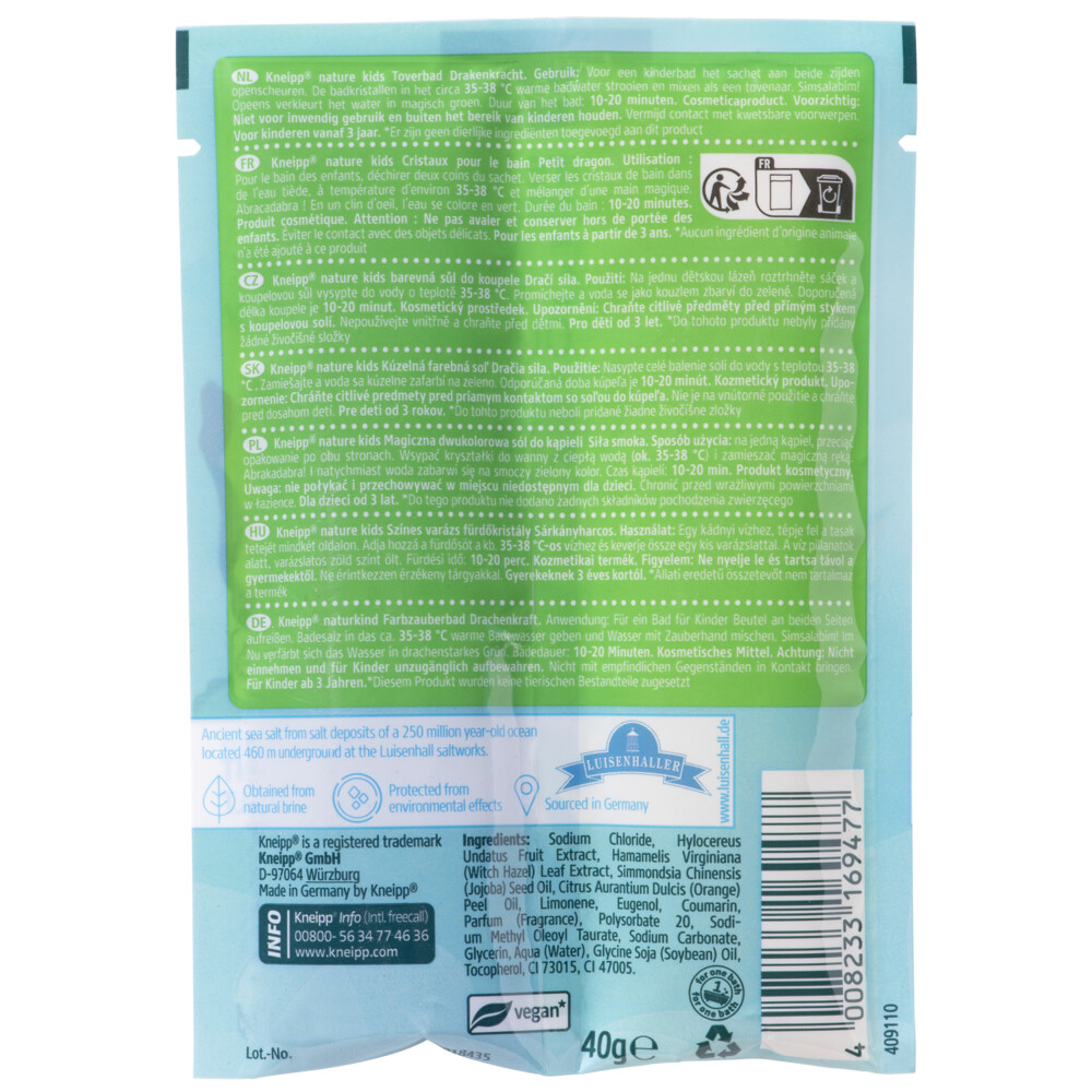 Kneipp Badzoutsachet Kids Tover Drakenkracht40 gr