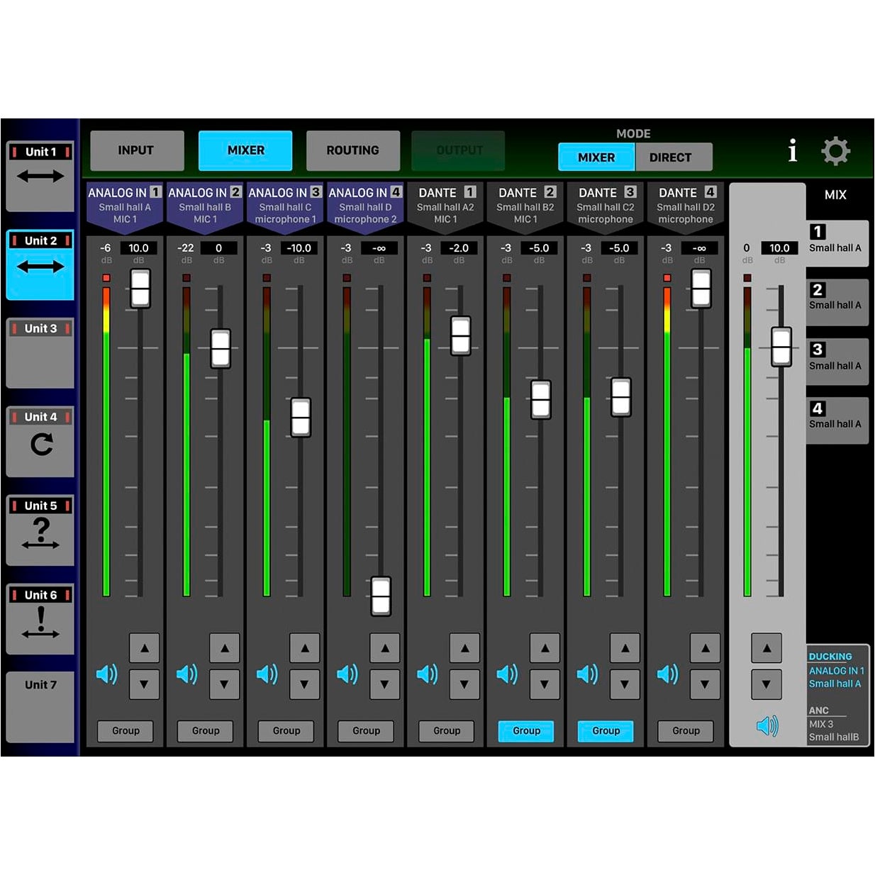 Tascam MM-4D/IN-X Dante converter