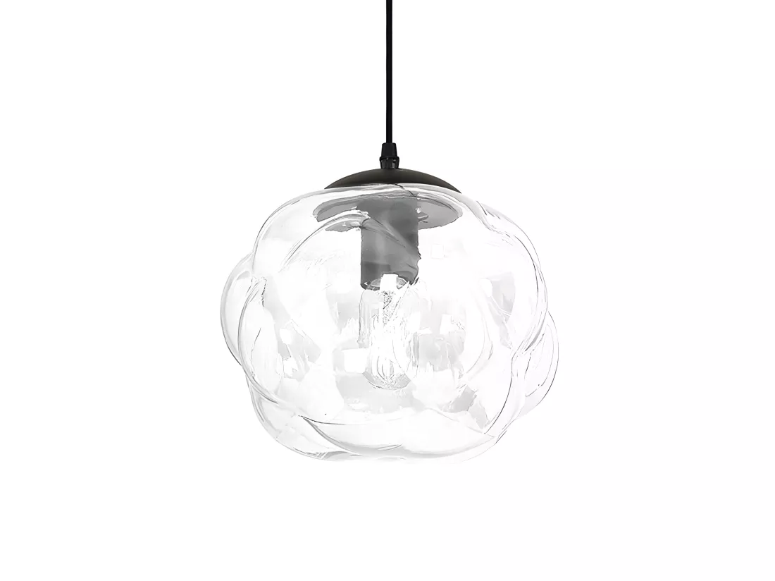 Lampe suspendue verre transparent dans le style d'une bulle – BUBBLE