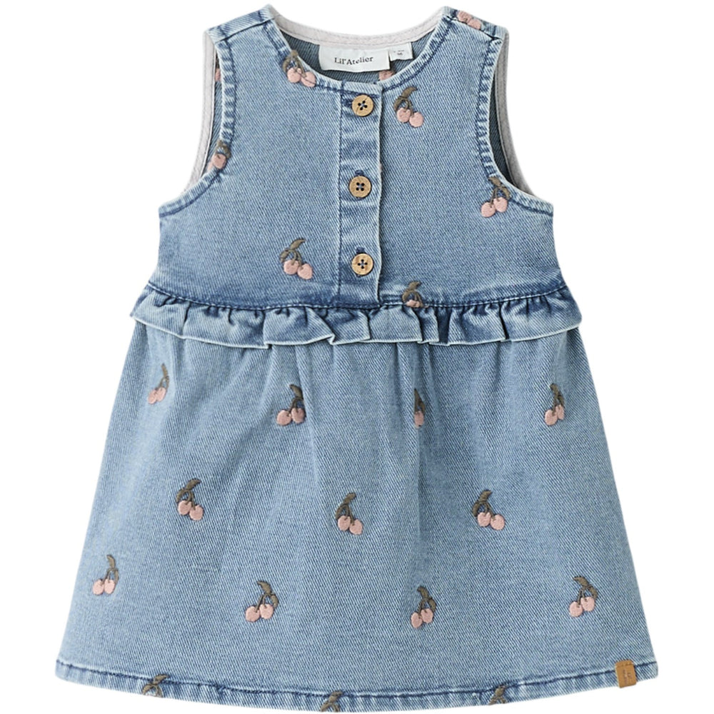 Køb Lil'Atelier Medium Blue Denim Cherry Nbfdeva Dnm Emb Spencer 2024-Es Lil
