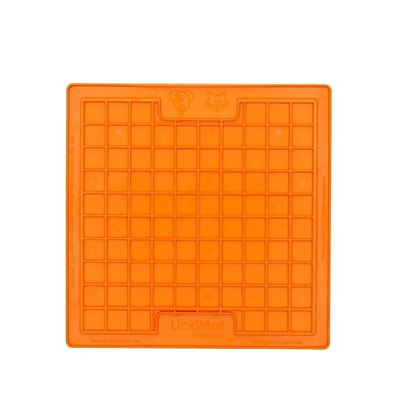 Playdate Schleckmatte Orange - Größe S - LickiMat