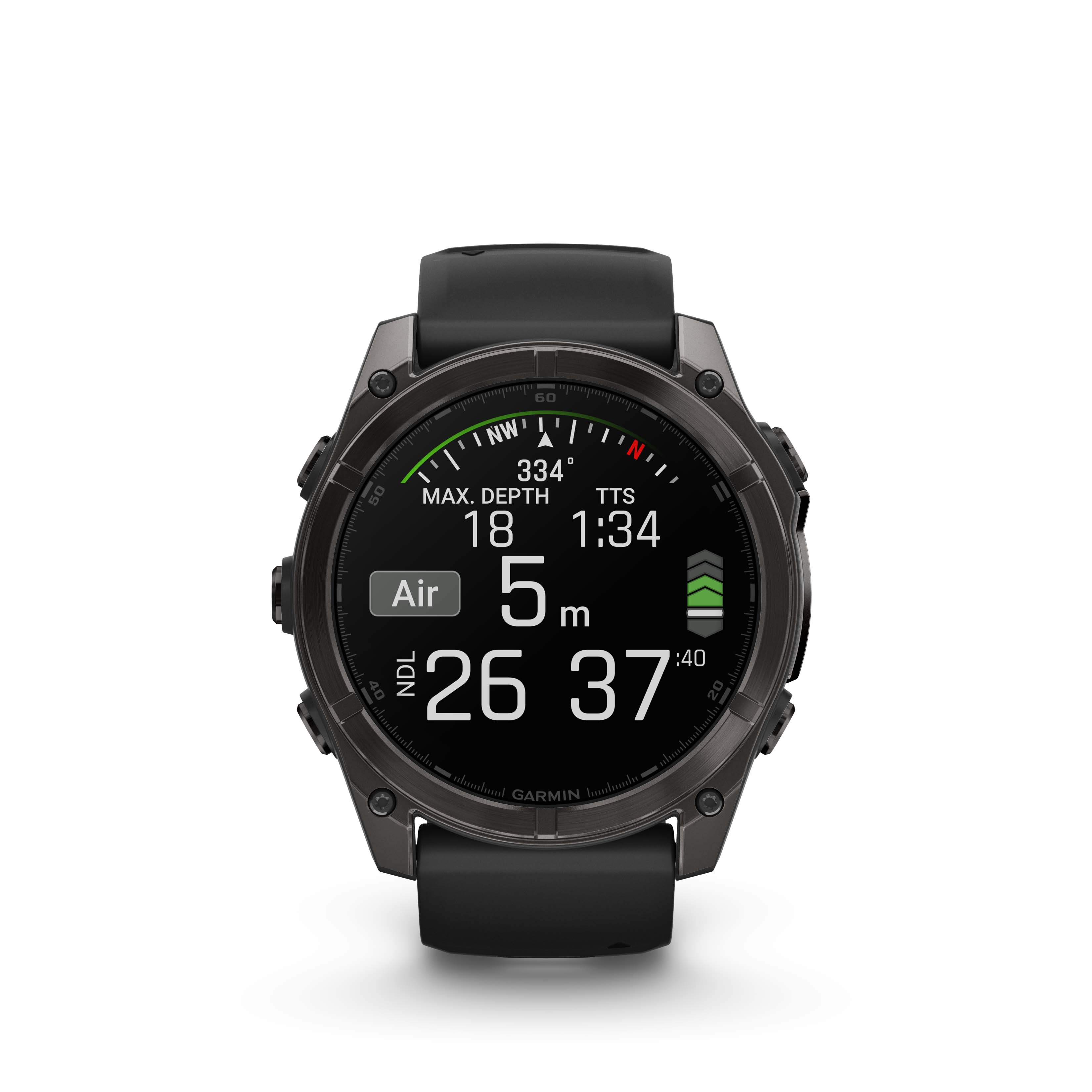 Garmin Fenix 8 43mm Amoled Sapphire Carbon Gray/Black
