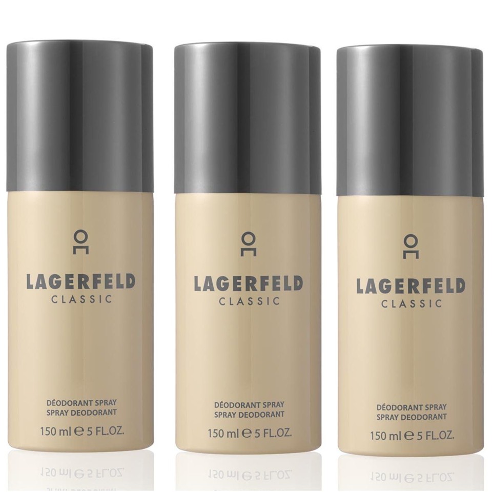 Karl Lagerfeld - 3x Classic Deodorant Spray 150 ml