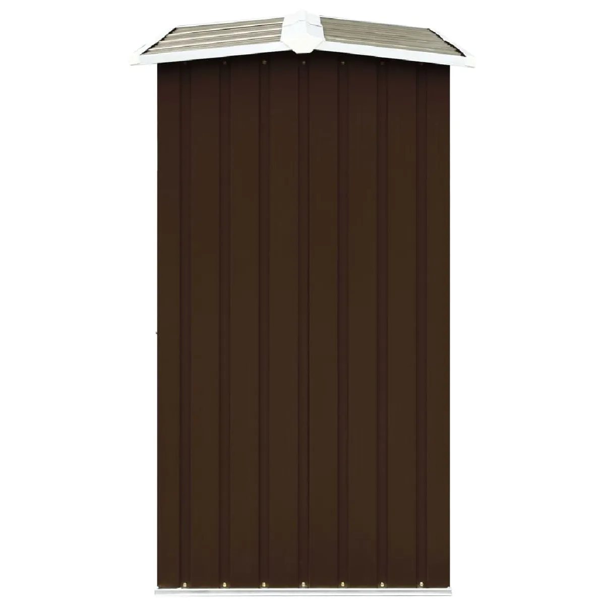 vidaXL Abri de stockage de bois Acier Marron