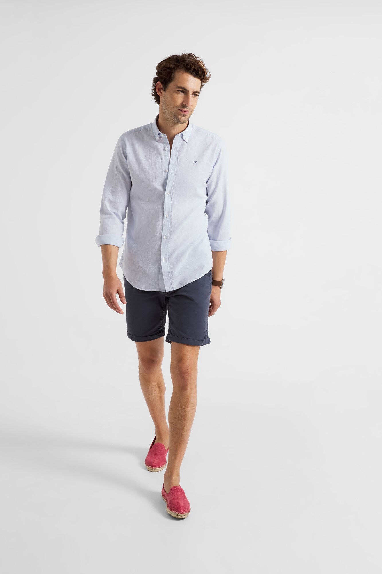 Camisa esportiva azul-clara - Azul