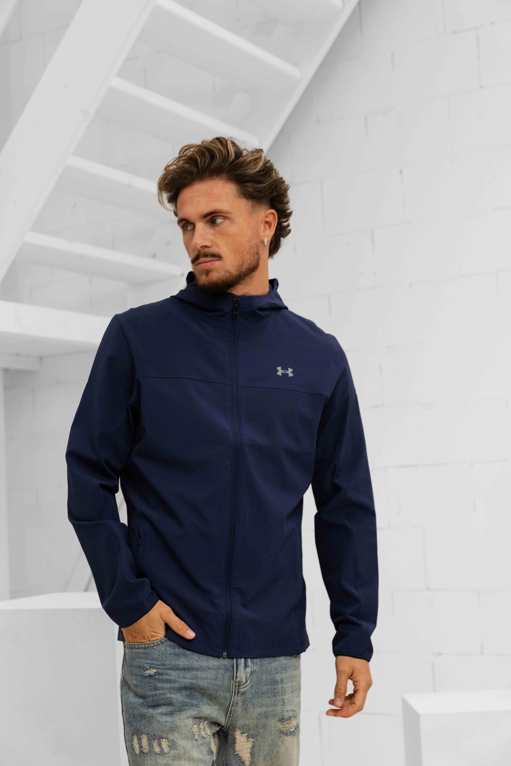 Under Armour Velociti Pro Storm Jack Heren Donkerblauw