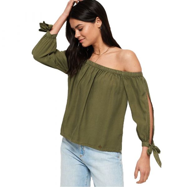 Superdry Helena Shirt Verde XS Mulher