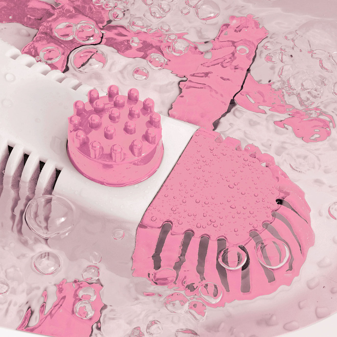 Yoghi Bain de pieds massant blanc/rose - 5 L