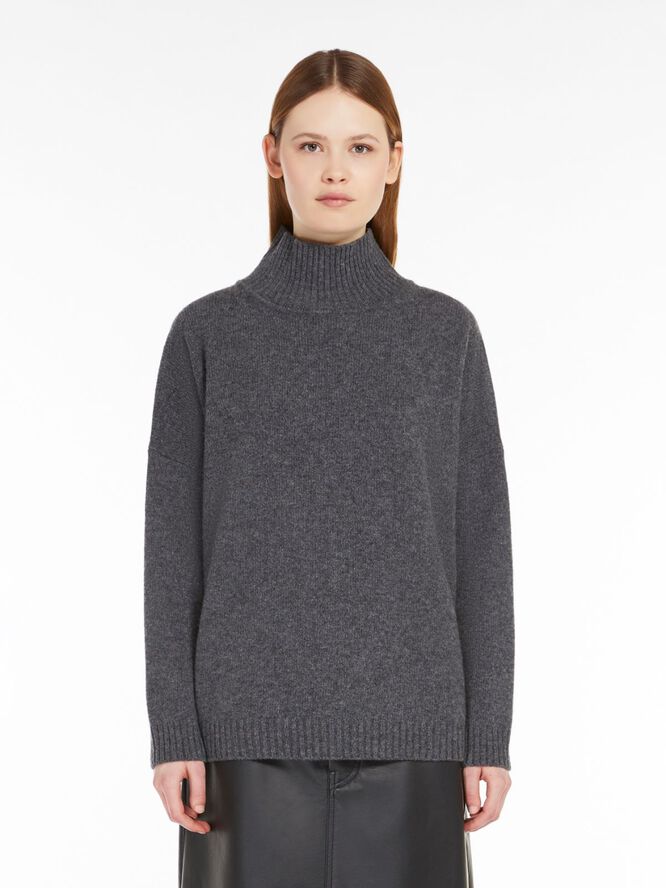 Weekend Max Mara BORGIA Pullover 100% Wool Brun