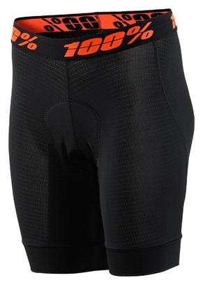 Short Femme 100% Crux Liner Noir /Orange