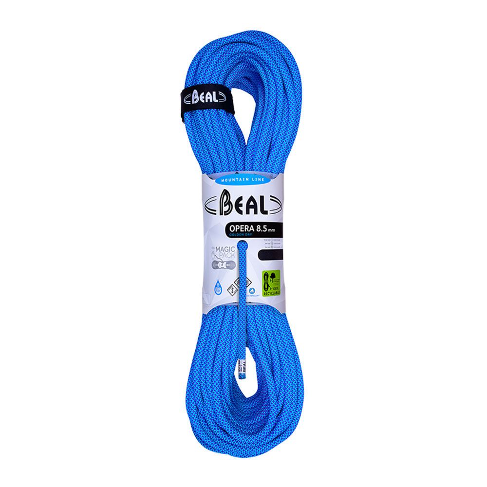 Beal OPERA 8.5MMX50M GD DC - Corde polyvalente bleu