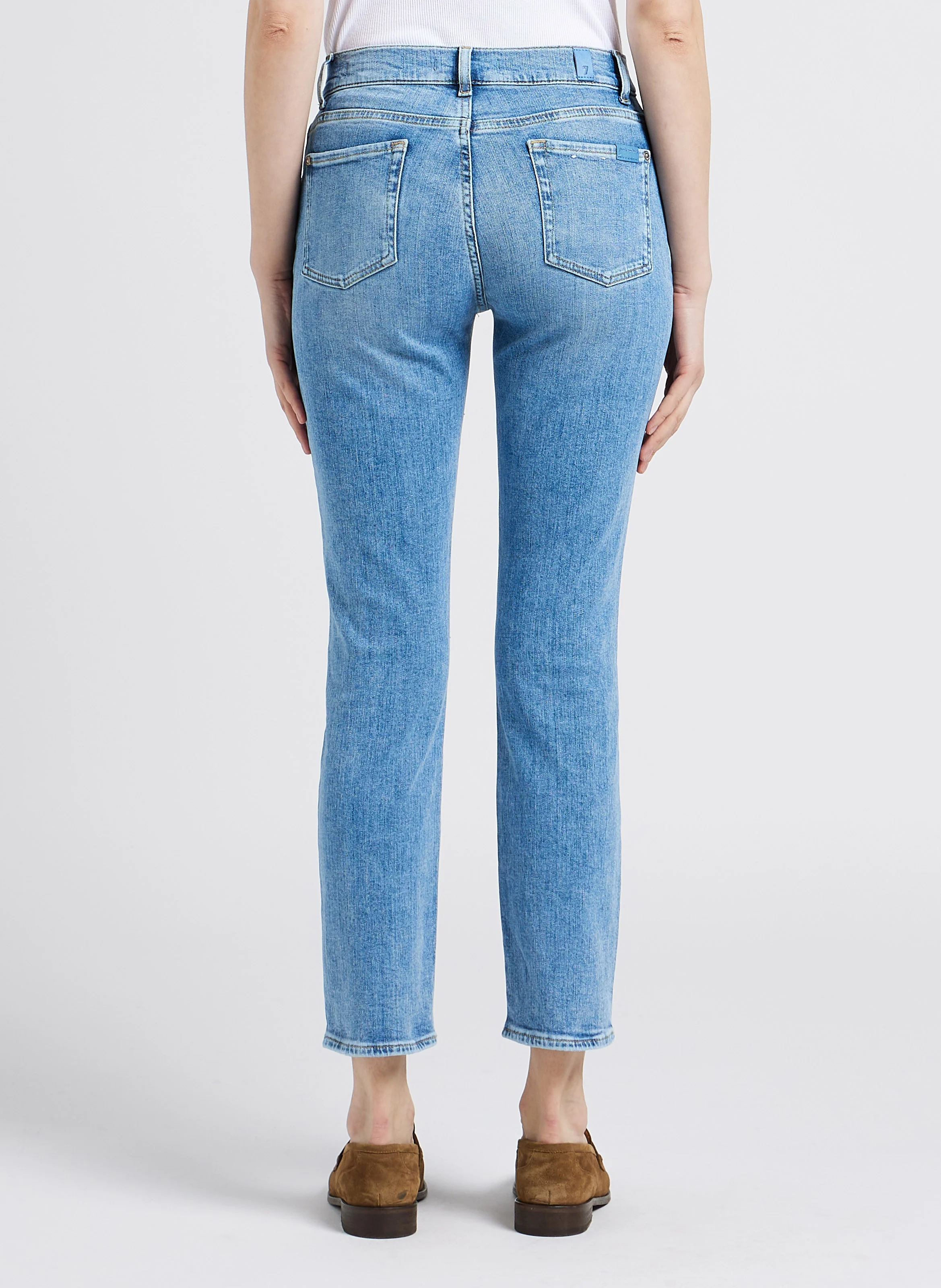 ILLUSION BRIGHTNESS - Jean skinny délavé en coton mélangé| Bleu