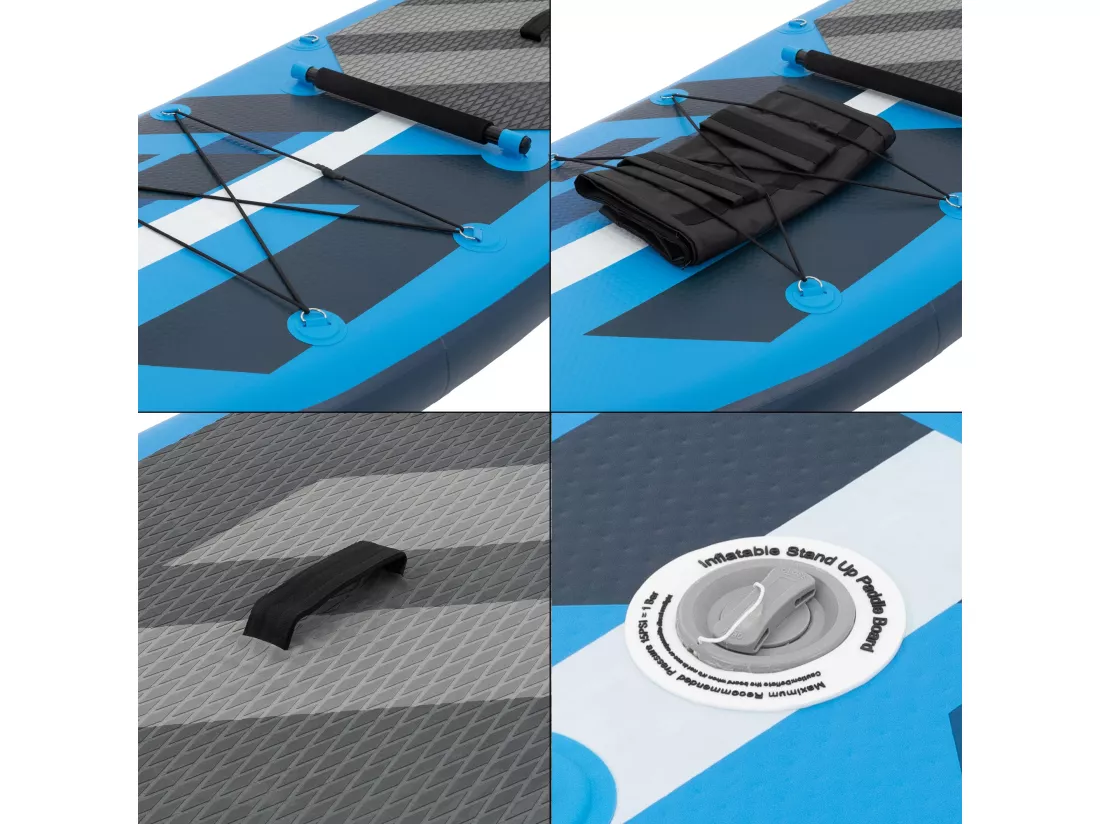 Stand up paddle board gonflable SUP 120kg 320 cm bleu ECD Germany