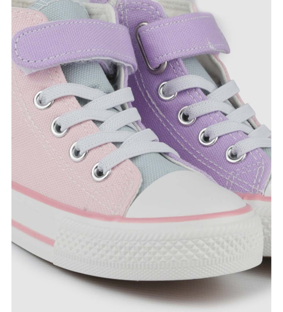 Botas de cano curto rosa Chika10 Lito 29