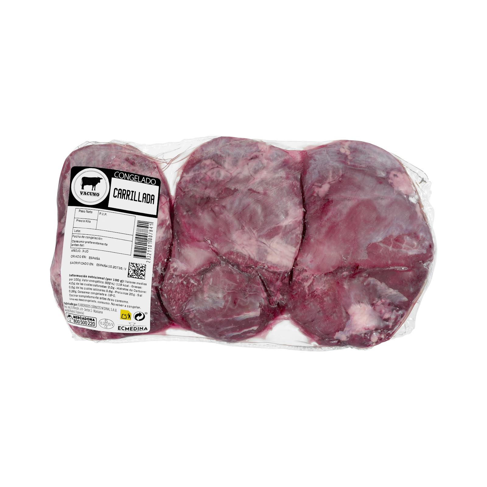 Joues de bœuf congelées