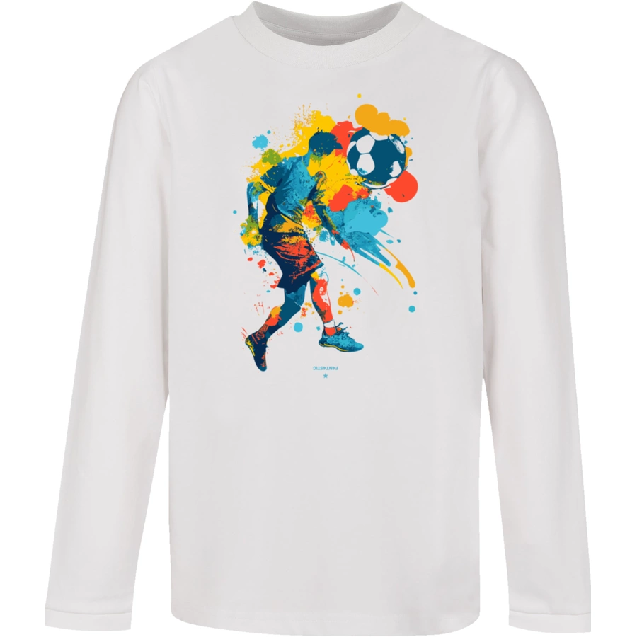 F4NT4STIC Longsleeve Shirt Fußballer bunt weiß