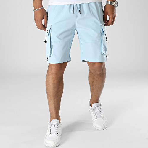 Short Cargo Bleu Clair