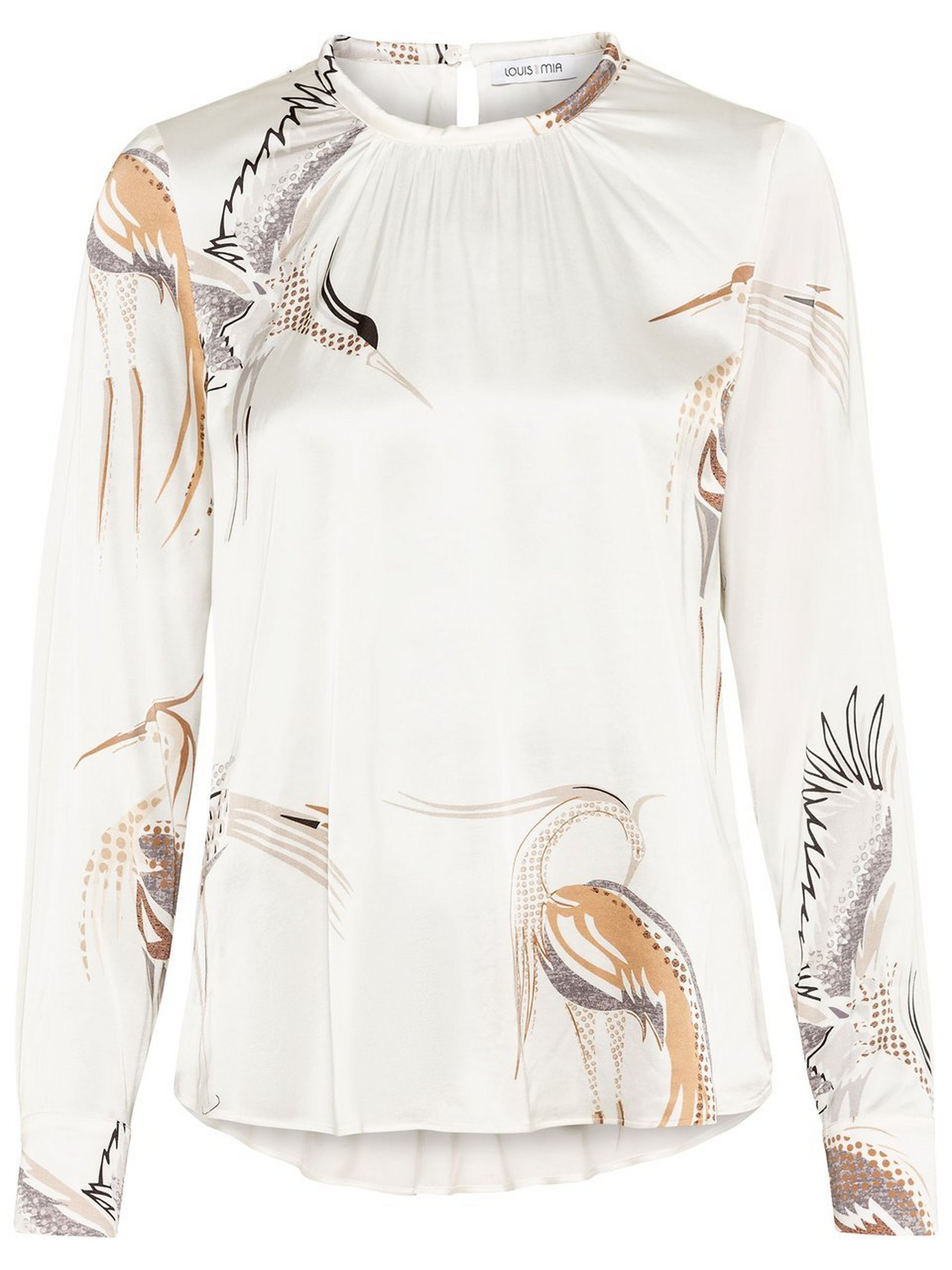 Bluse mit Rundhals-Ausschnitt