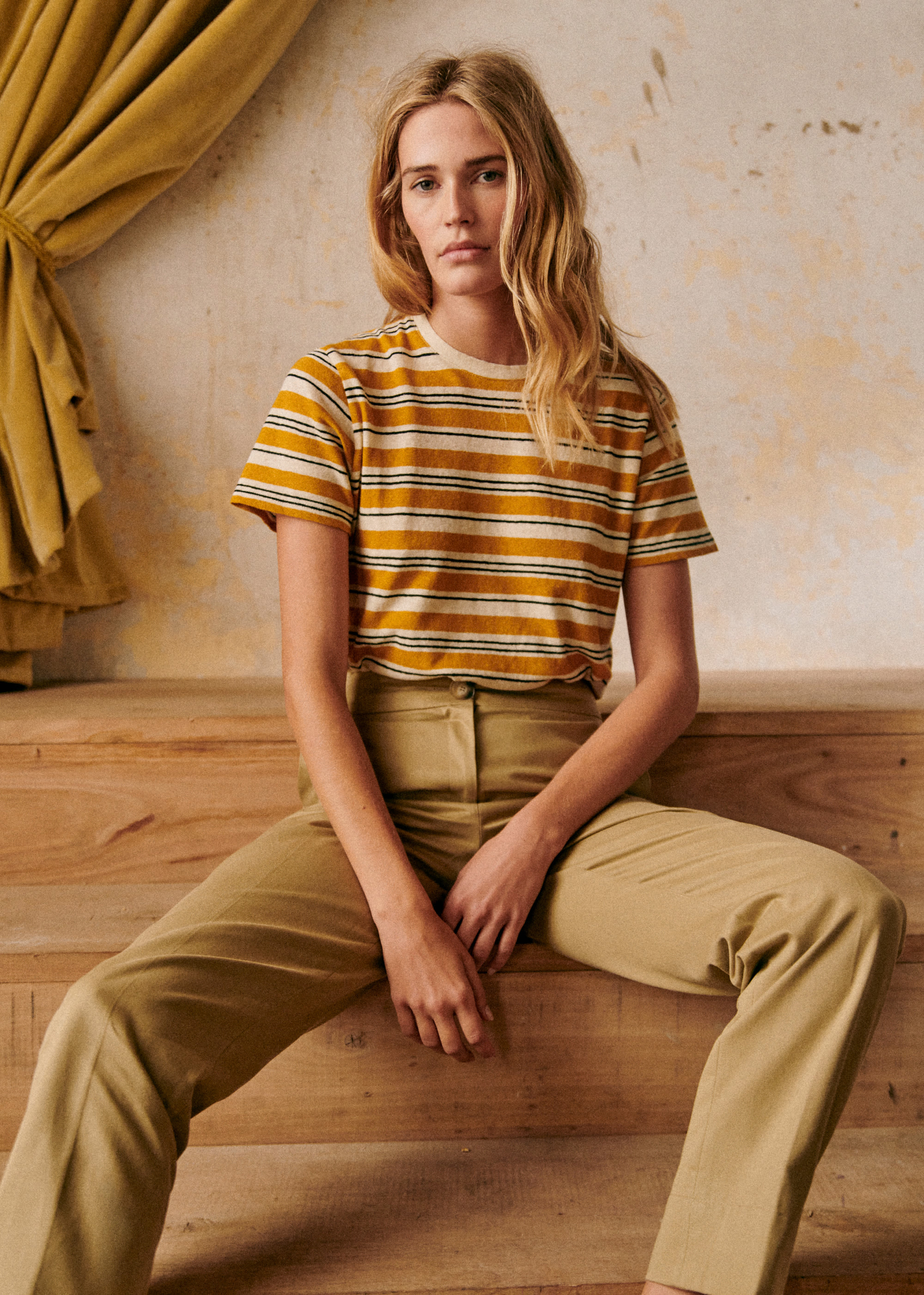 T-Shirt Martha - Noir Ocre - E-SHOP/T-SHIRTS 5905325
