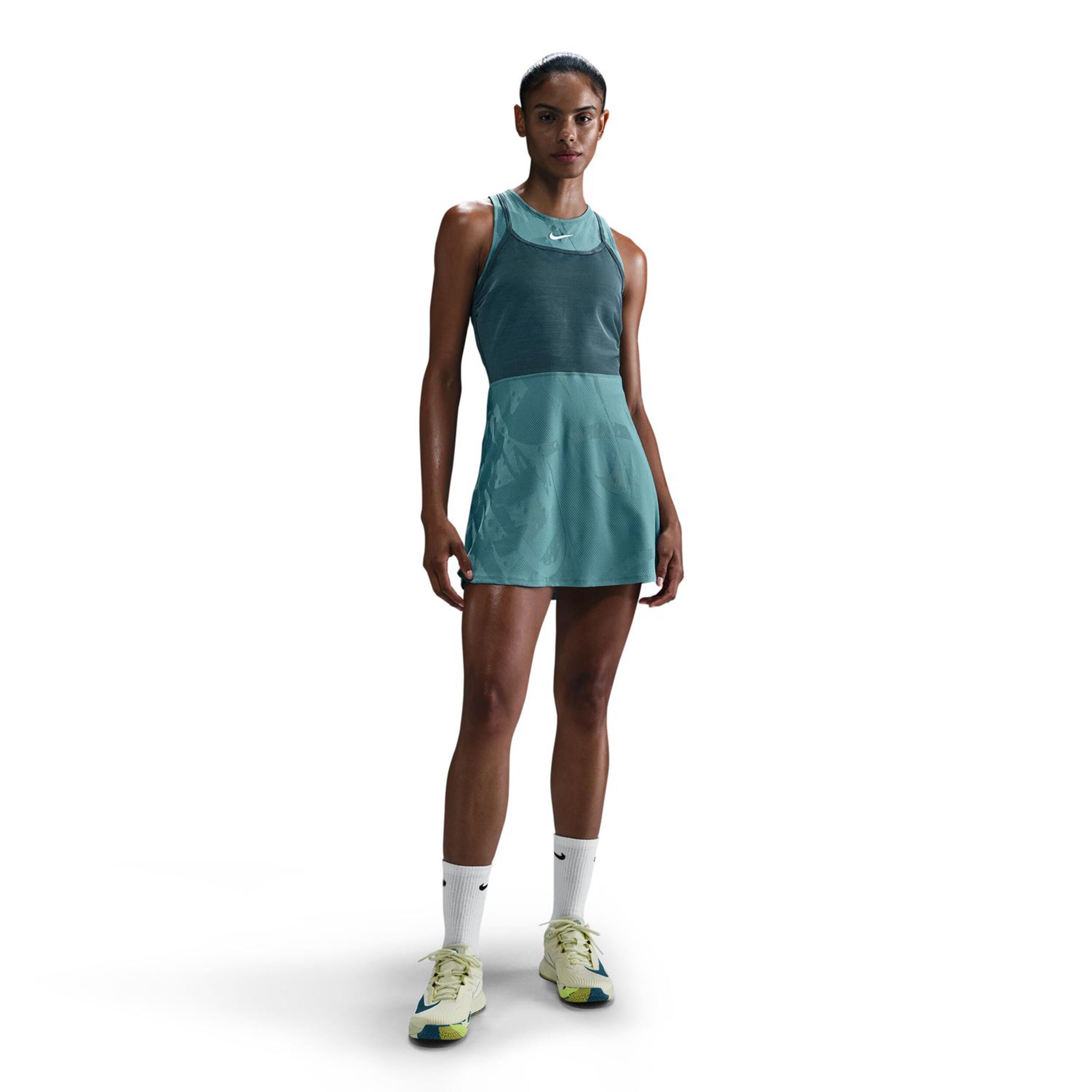 Nike Court Dri-Fit Slam Robe Femmes - Bleu Petrol