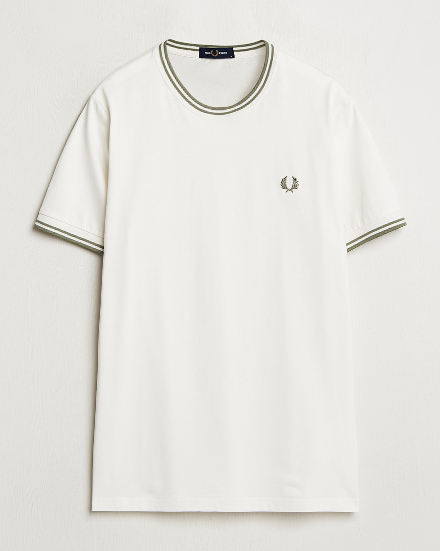 Fred Perry Twin Tipped T-Shirt Light Ecru
