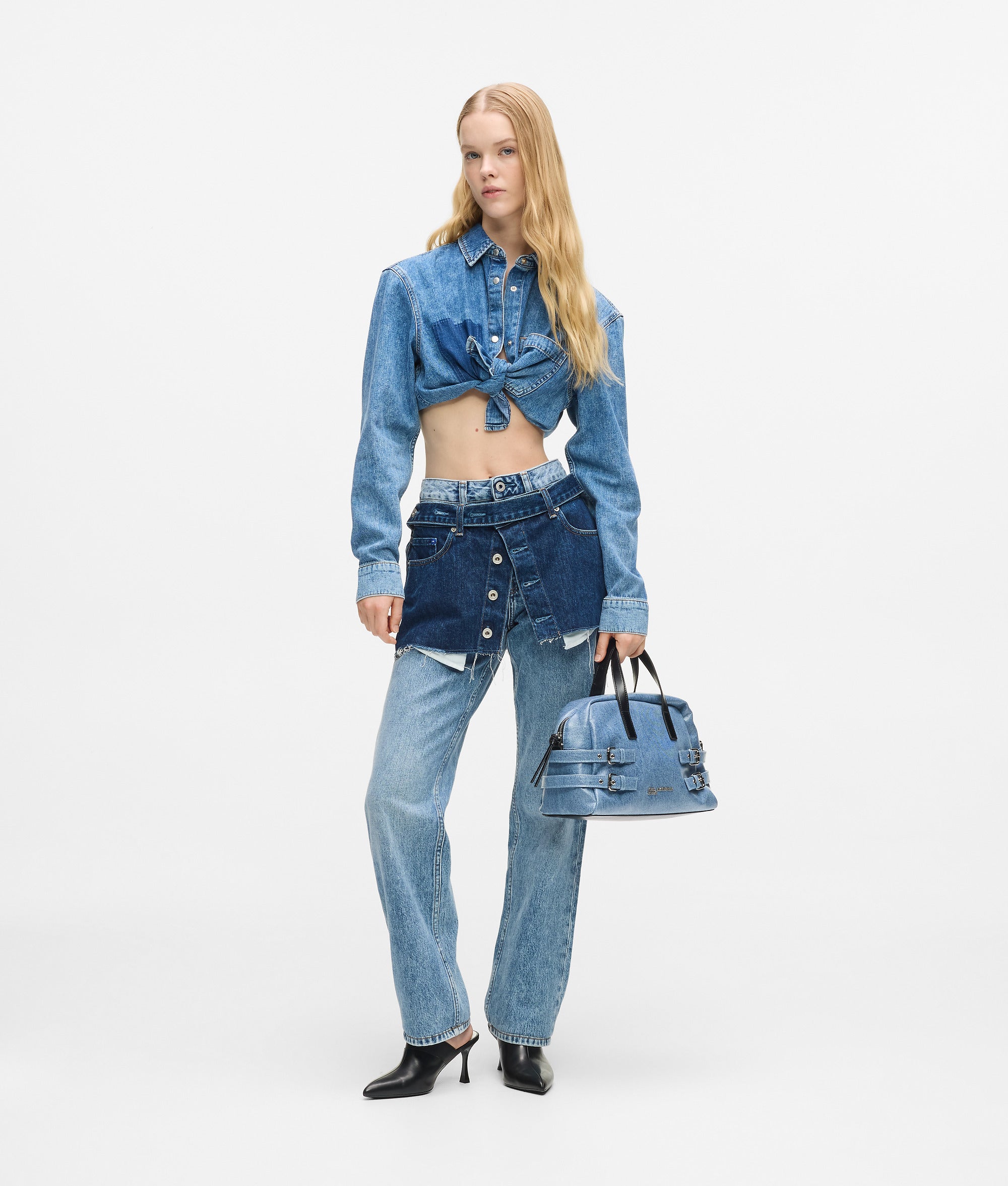 Rechte Jeans met laagjes