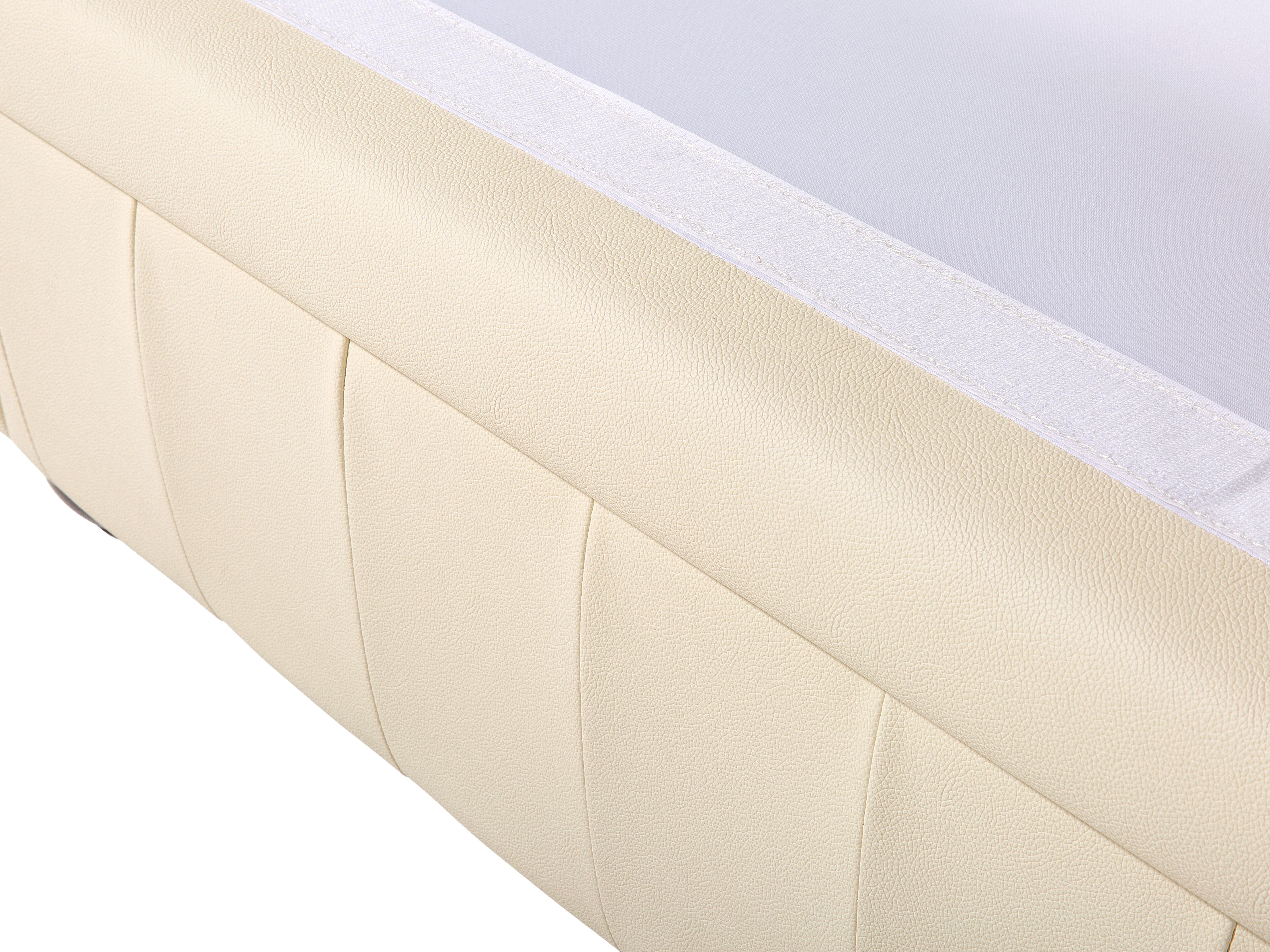 Bankenset 4-zits CHESTERFIELD Leer Lichtbeige