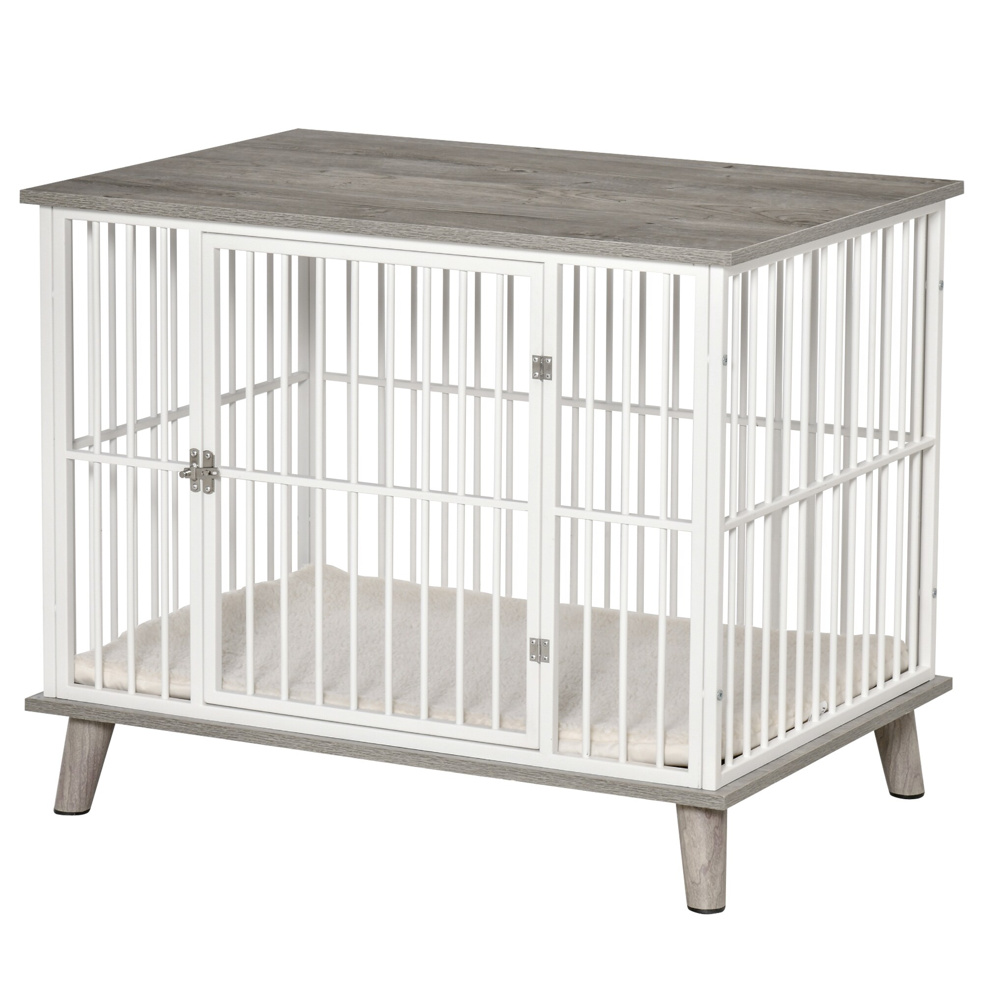 PawHut Hundekäfig mit erhöhtem Design bunt 86B x 60T x 70H cm