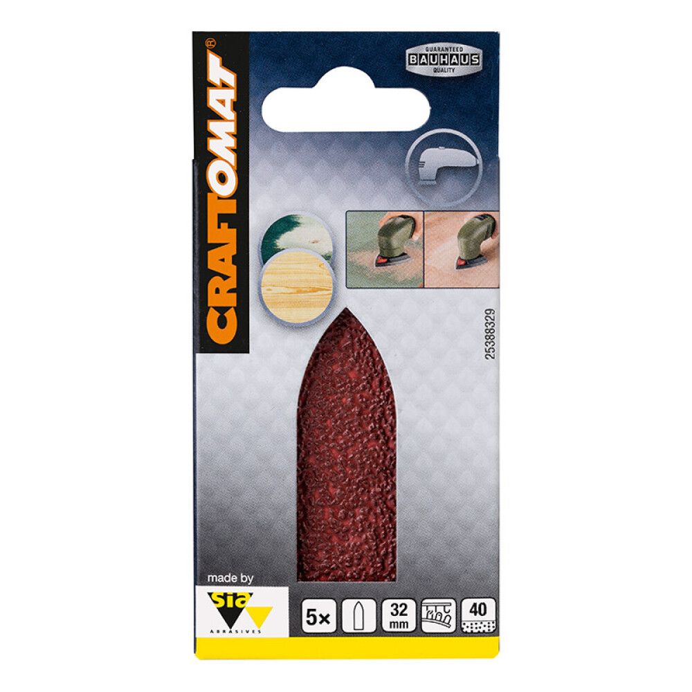 SLIPEBLAD CRAFTOMAT DELTA EFWP 32MM K40 5STK