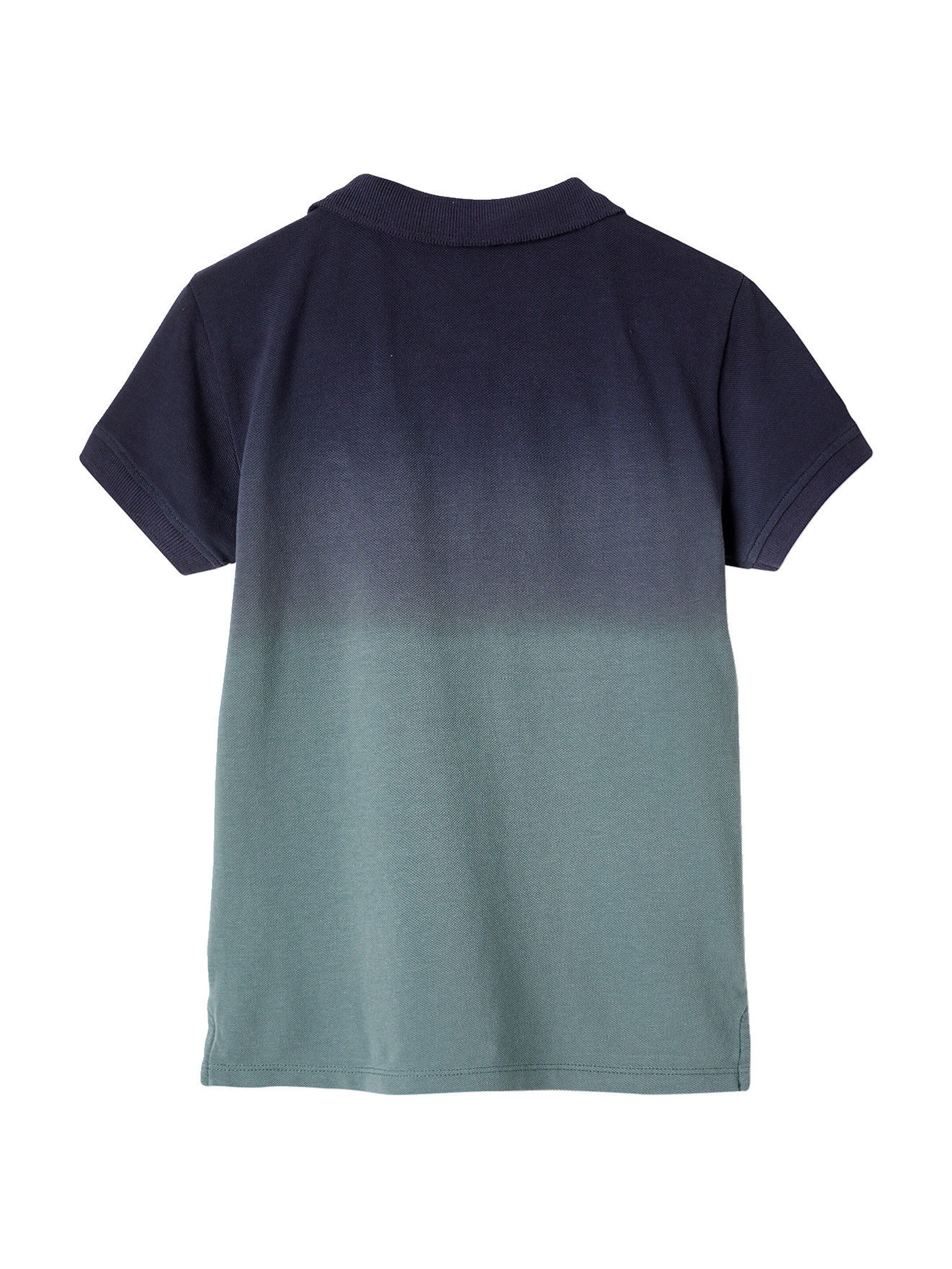 Vertbaudet Jungen Poloshirt, Dip-Dye-Effekt marine