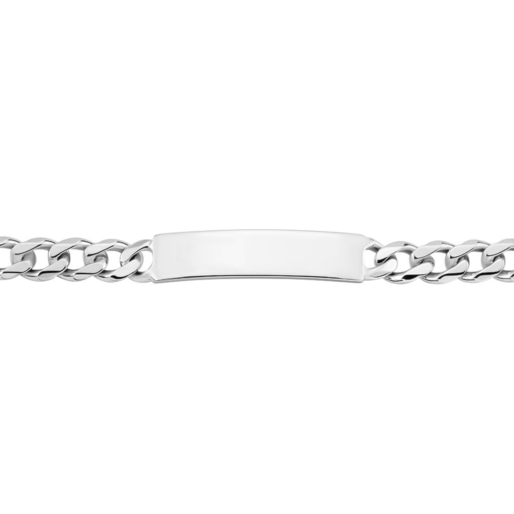 Bracelet Identité Casper Argent Blanc