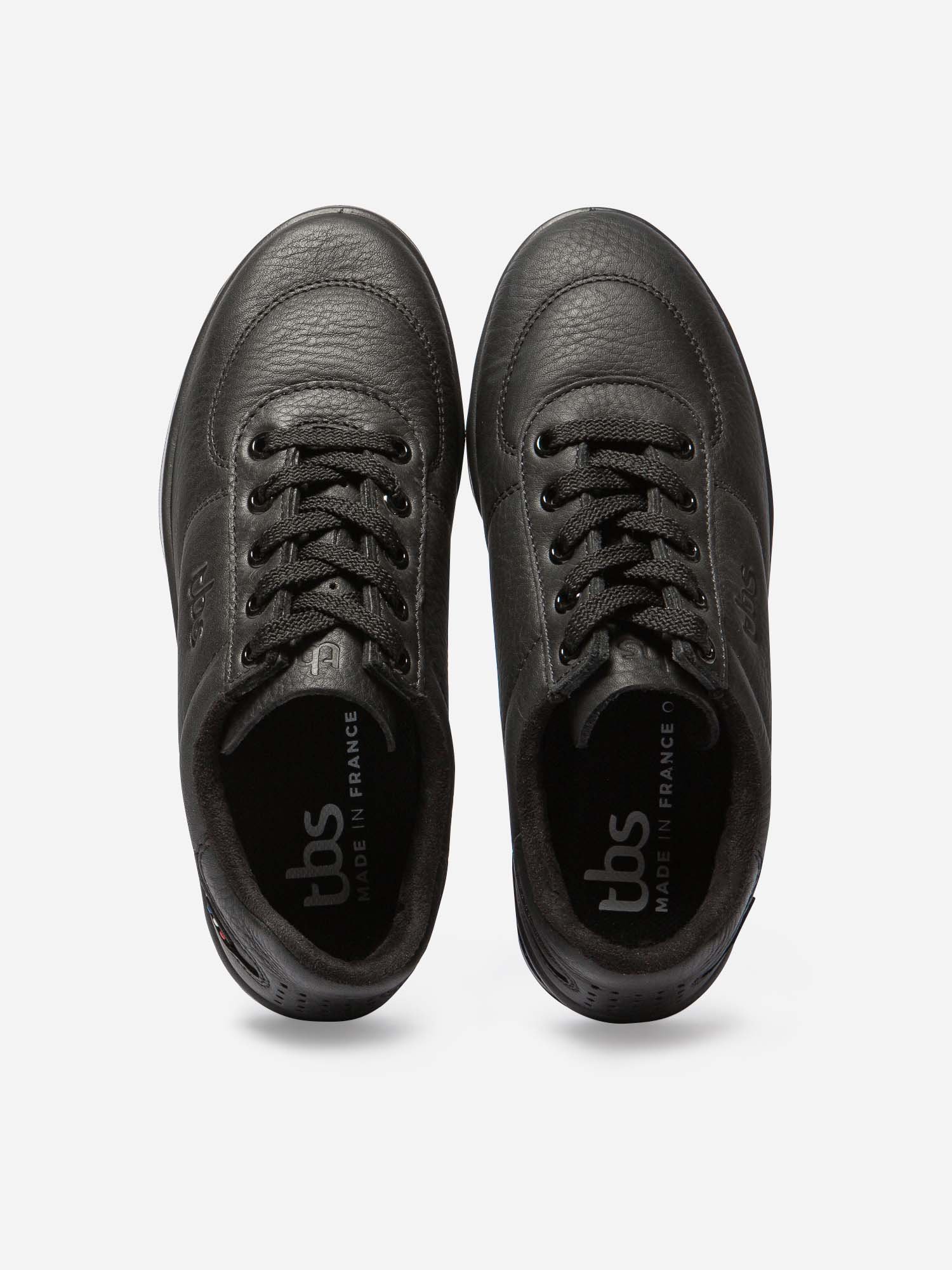 Baskets Femme Confort Brandy Dessus Cuir Noir