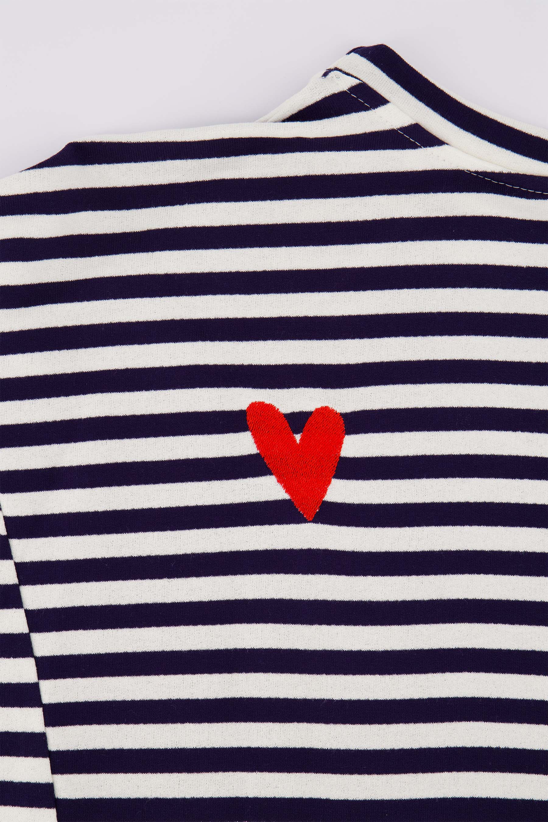 Gestreept sweatshirt met details