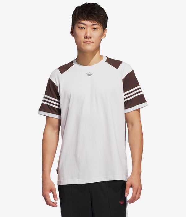 adidas Tyshawn T-Shirt (cry white dark brown)