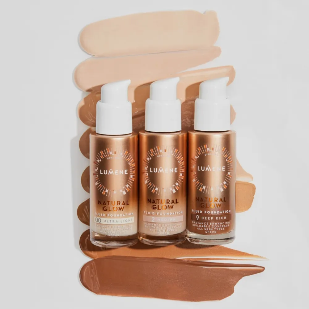 Lumene Natural Glow Fluid Foundtation SPF20 - Flere Farver