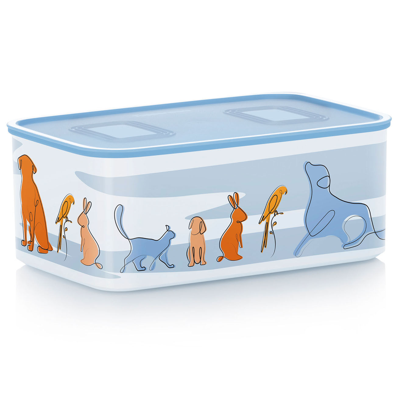 Tupperware Boite avec couvercle Opti Compagnons transparente - 2.9L