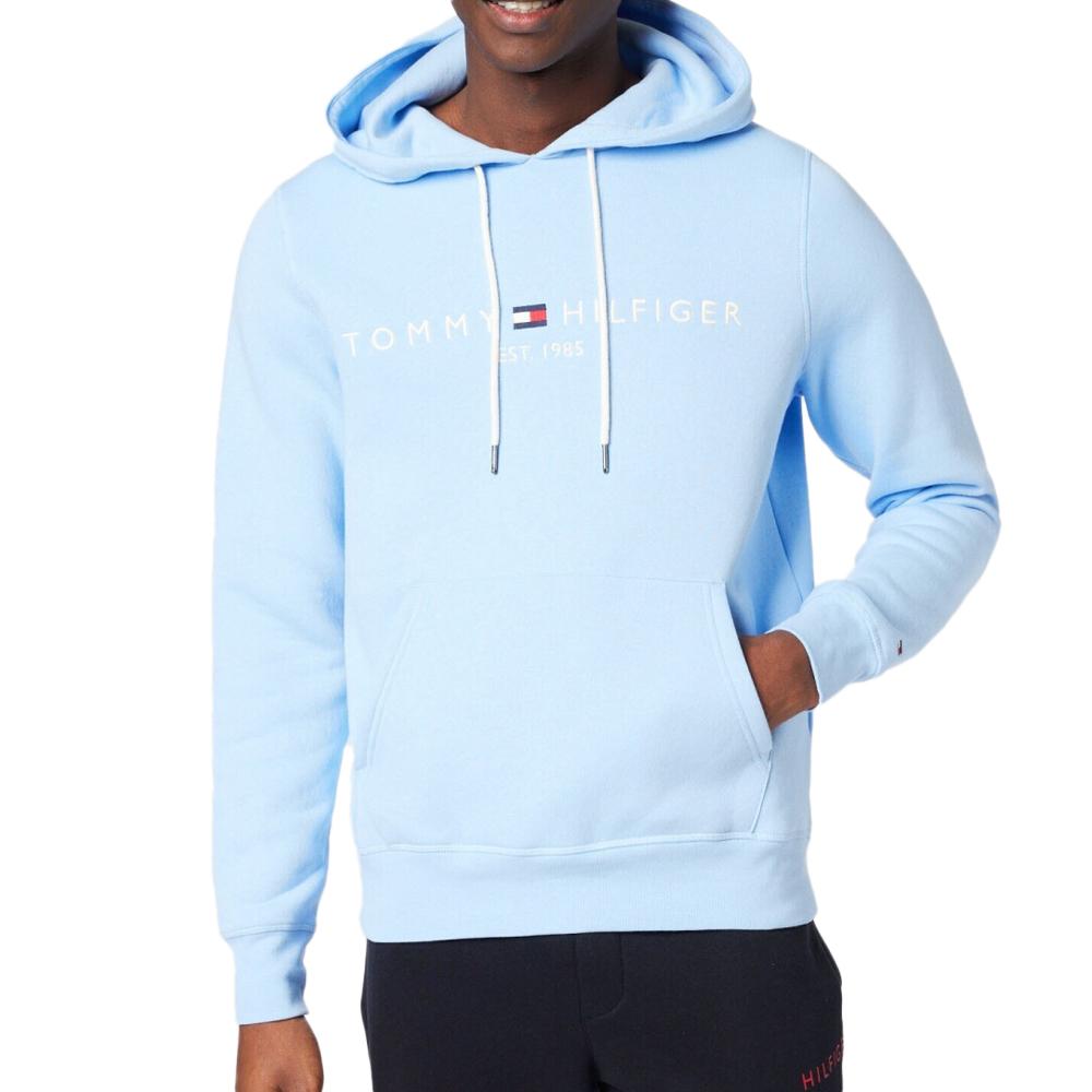 Tommy Hilfiger Sweat à Capuche Bleu Homme Tommy Hilfiger Logo Hoodie
