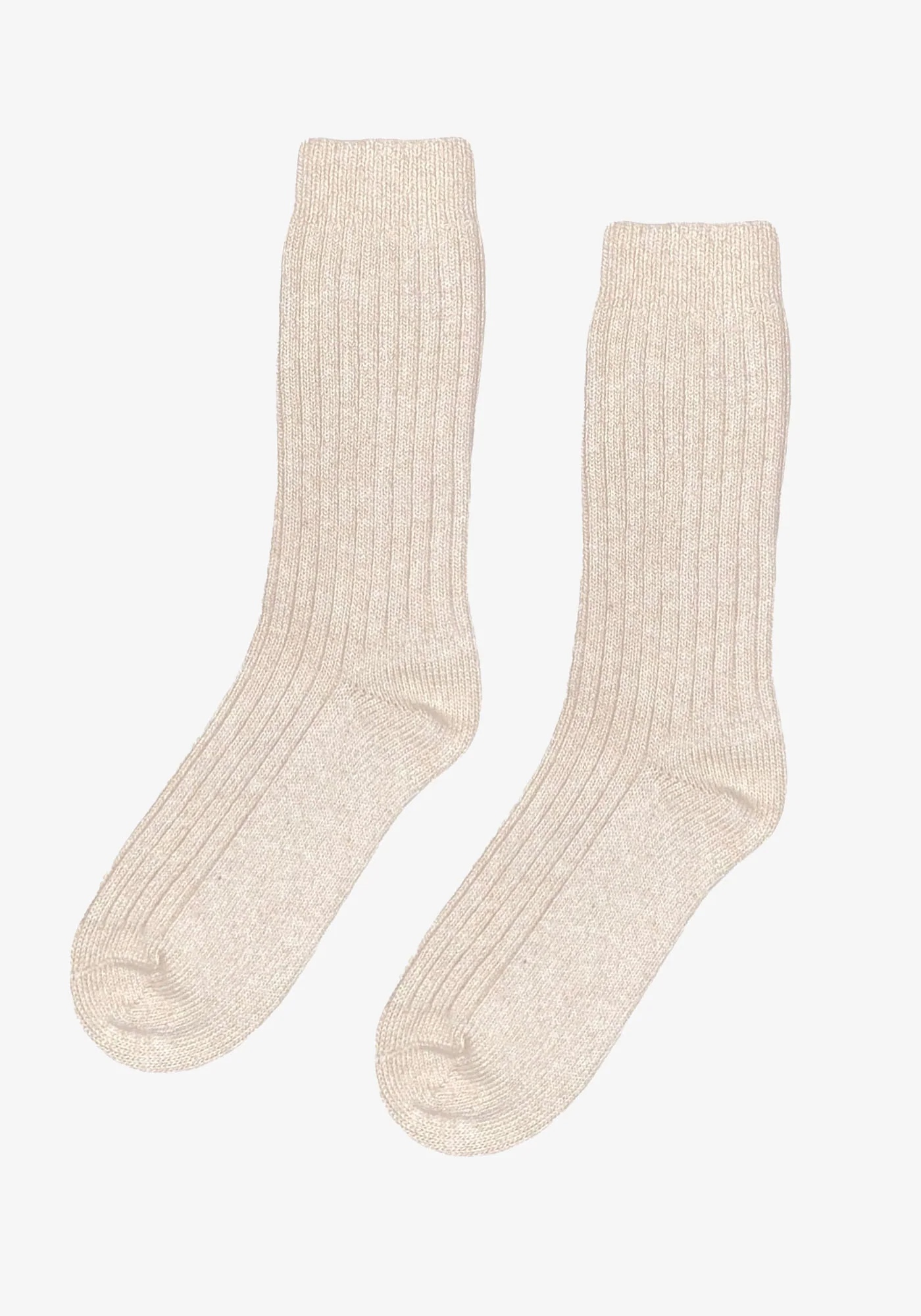 Colorful Standard Merino-Wollsocken Ivory White