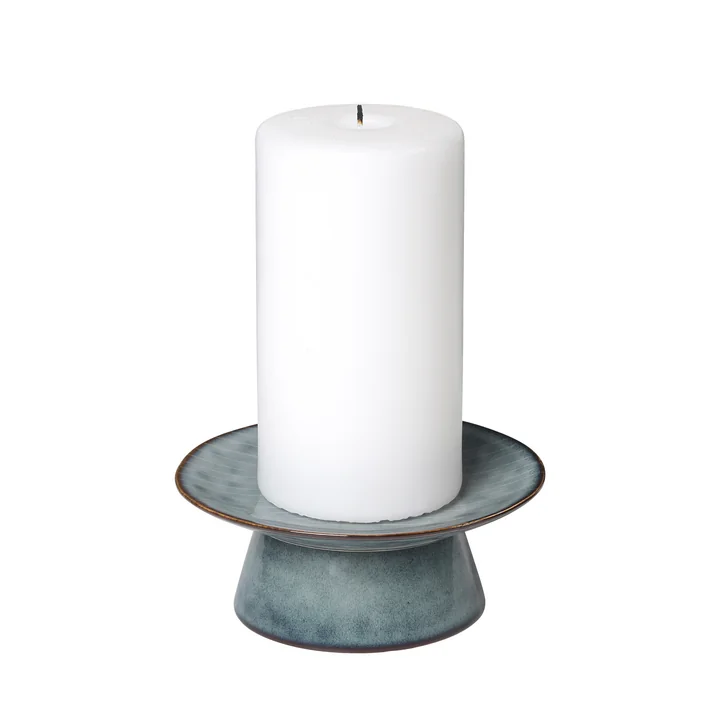 Broste Copenhagen - Nordic Sea Tortenplatte, Ø 14,5 x 6 cm, soft blue