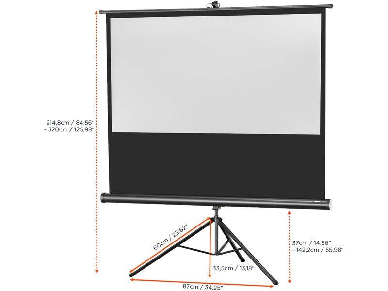 Celexon Stativleinwand Eco 219x123cm 16:9 Stativleinwand Economy 219 x 123 cm