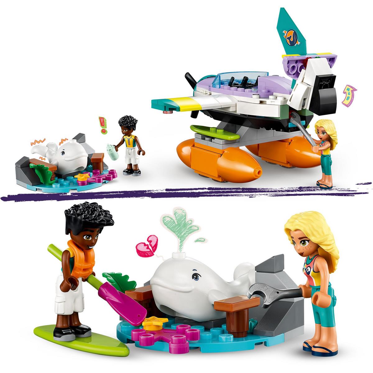 Hydravion de secours en mer Lego Friends 41752